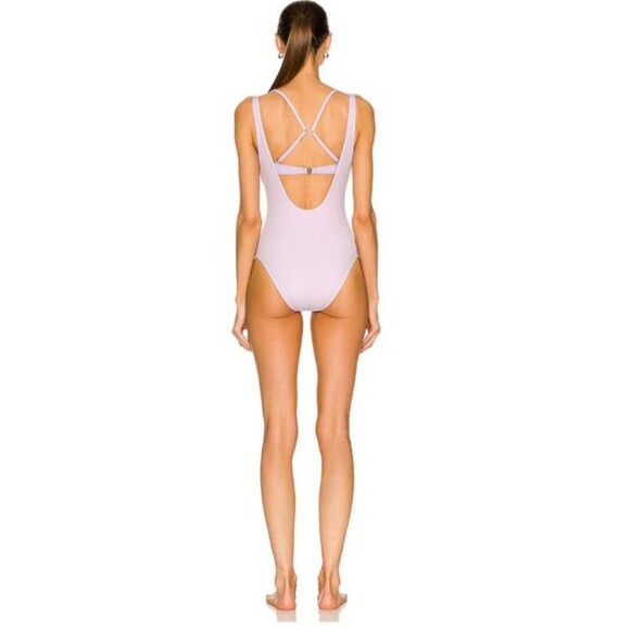 Jonathan Simkhai Holly Layered Swimsuit size M NWT Detachable Top - Picture 2 of 8